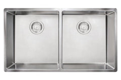 FRANKE Franke CUX120 Cube 31.5-in. x 17.7-in. 18 Gauge Stainless Steel Undermount Double Bowl Kitchen Sink