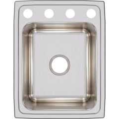 ELKAY Elkay DLR172210OS4 Lustertone 17 x 22 in. 4 Hole Stainless Steel Sink