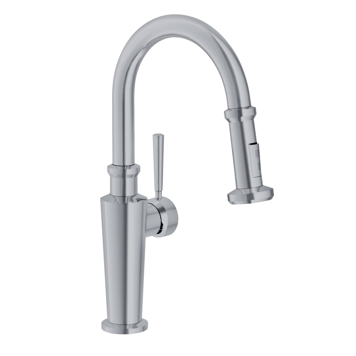 FRANKE Franke FFP5280 Absinthe 16-inch Single Handle Pull-Down Prep Faucet Satin Nickel