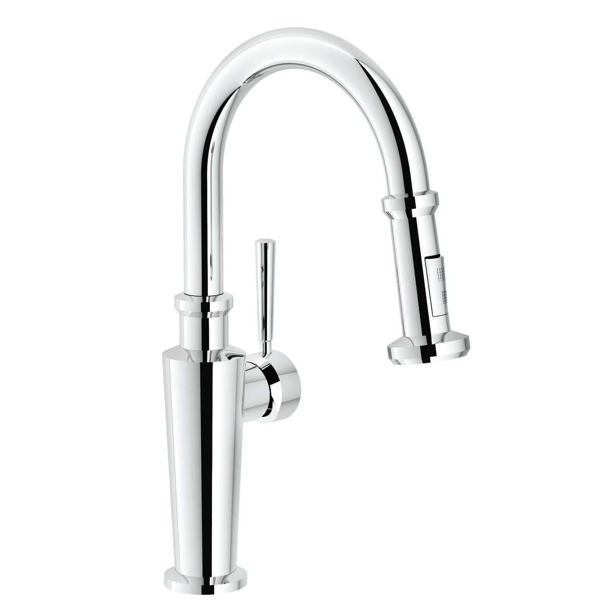 FRANKE Franke FFP5200 Absinthe 16-Inch Single Handle Pull-Down Prep Faucet Polished Chrome
