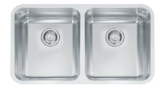 FRANKE Franke GDX12031 Grande 32-7/8 x 18-3/4 in. No Hole Stainless Steel Double Bowl Undermount Kitchen Sink