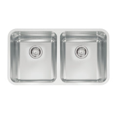 FRANKE Franke GDX12031 Grande 32-7/8 x 18-3/4 in. No Hole Stainless Steel Double Bowl Undermount Kitchen Sink