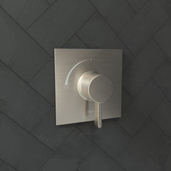 HANSGROHE Hansgrohe 15724821 Ecostat Square Single Handle Pressure Balancing Valve Trim In Brushed Nickel