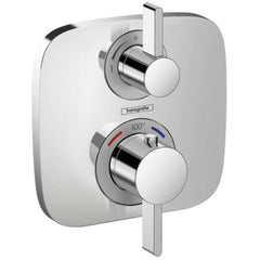 HANSGROHE Hansgrohe 15708001 Ecostat E Two Handle Thermostatic Valve Trim in Chrome