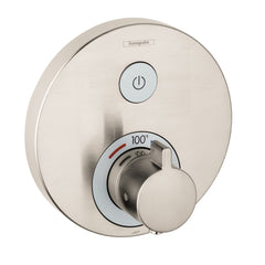 HANSGROHE Hansgrohe 15744821 ShowerSelect Single Handle Thermostatic Valve Trim in Brushed Nickel