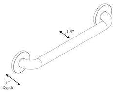MOEN Moen 8748 Home Care Grab Bar 48 Concealed Screw