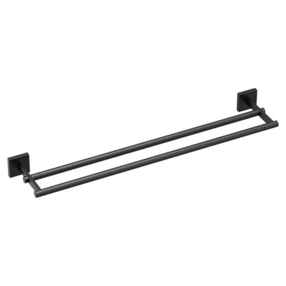 MOEN Moen BP1822BL Triva 24 in. Towel Bar in Matte Black