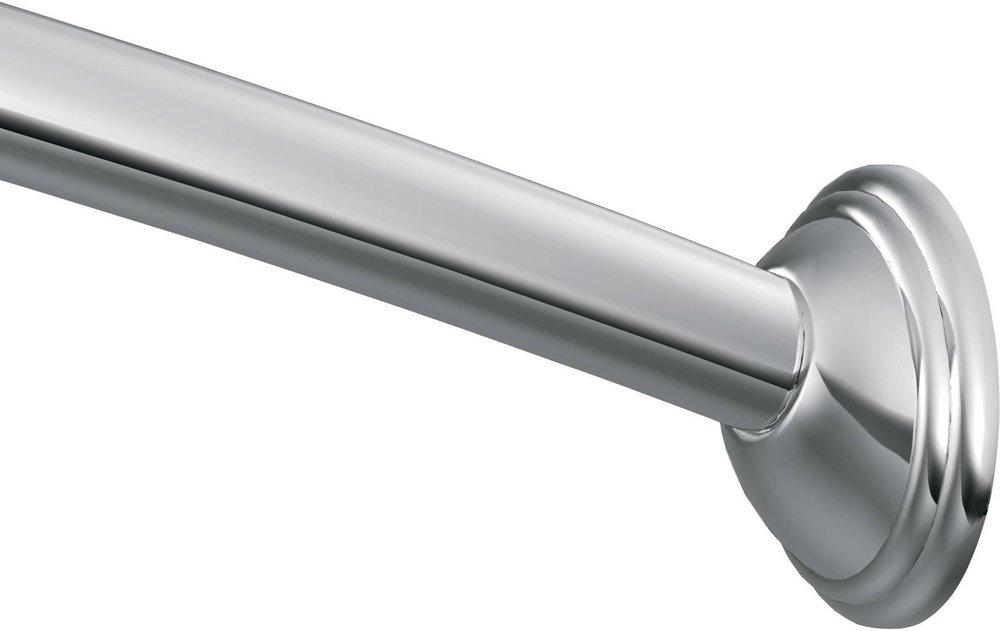 MOEN Moen CSR2155CH 60 In. Curved Decorative Shower Rod In Polished Chrome