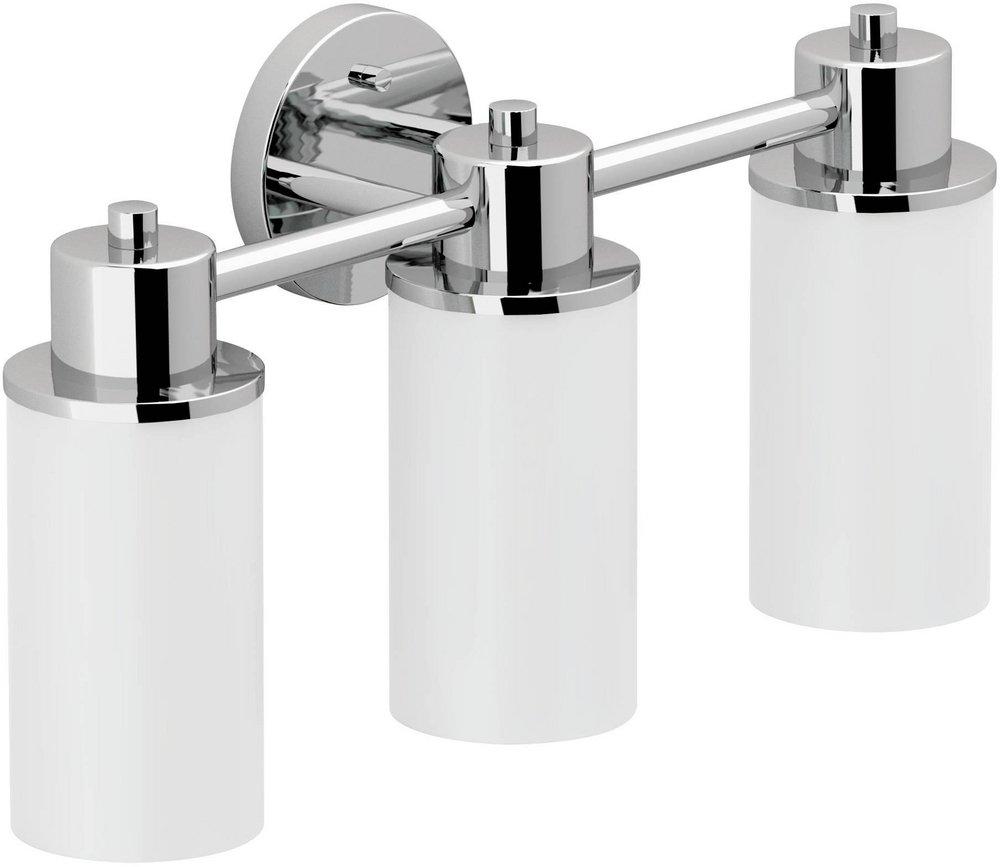 MOEN Moen DN0763CH Iso 3 Light 300W Bath Globe Light Polished Chrome