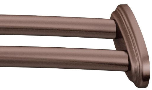 MOEN Moen DN2141OWB Old World Bronze Adjustable Double Curved Shower Rod