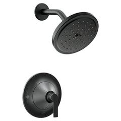 MOEN Moen TS2202BL Doux One Handle Single Function Shower Faucet in Matte Black (Trim Only)