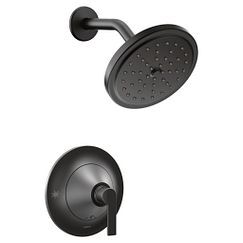 MOEN Moen TS2202BL Doux One Handle Single Function Shower Faucet in Matte Black (Trim Only)