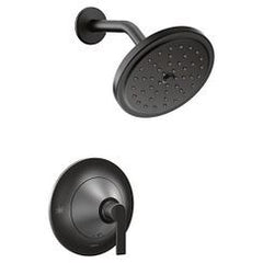 MOEN Moen TS2202BL Doux One Handle Single Function Shower Faucet in Matte Black (Trim Only)