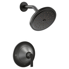 MOEN Moen TS2202BL Doux One Handle Single Function Shower Faucet in Matte Black (Trim Only)