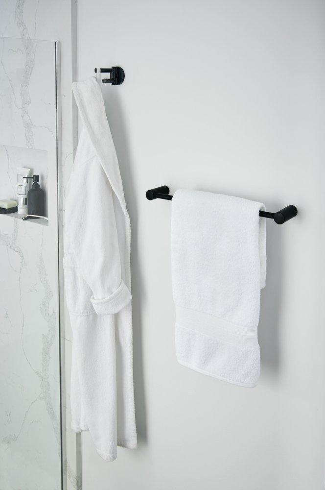 MOEN Moen YB0402BL Align 2 Robe Hook in Matte Black
