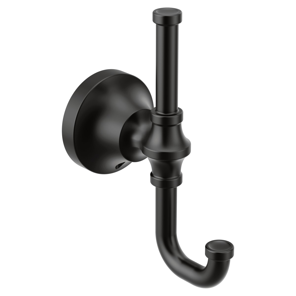 MOEN Moen YB0503BL Colinet 2-Hook Robe Hook in Matte Black