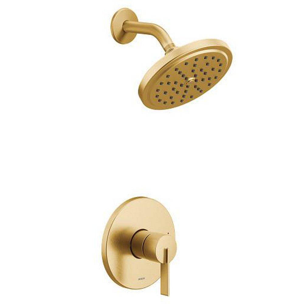 MOEN Moen UT2262EPBG Cia One Handle Single Function Shower Faucet in Brushed Gold (Trim Only)