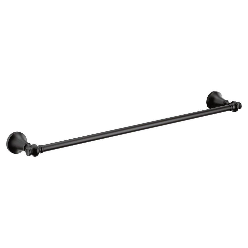 MOEN Moen YB0524BL Colinet 24 in. Towel Bar in Matte Black