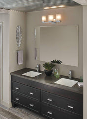 MOEN Moen YB8863CH 90 Degree 3-Light Up/Down Lighting Bathroom Vanity Light in Polished Chrome