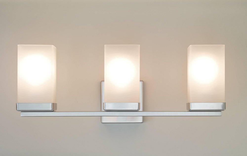 MOEN Moen YB8863CH 90 Degree 3-Light Up/Down Lighting Bathroom Vanity Light in Polished Chrome