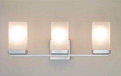 MOEN Moen YB8863CH 90 Degree 3-Light Up/Down Lighting Bathroom Vanity Light in Polished Chrome