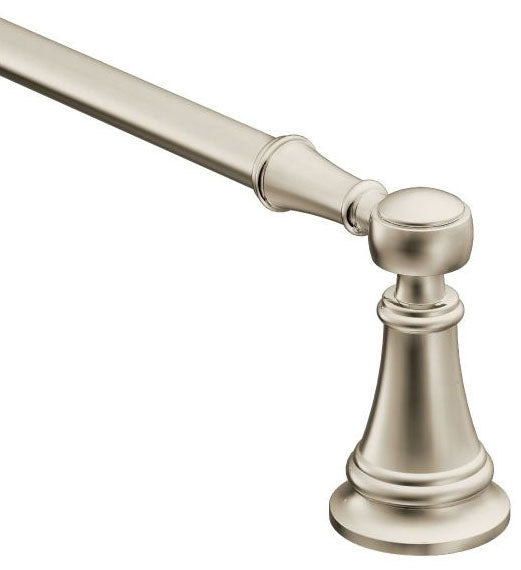 MOEN Moen YB8424NL Weymouth 24 in. Towel Bar in Polished Nickel