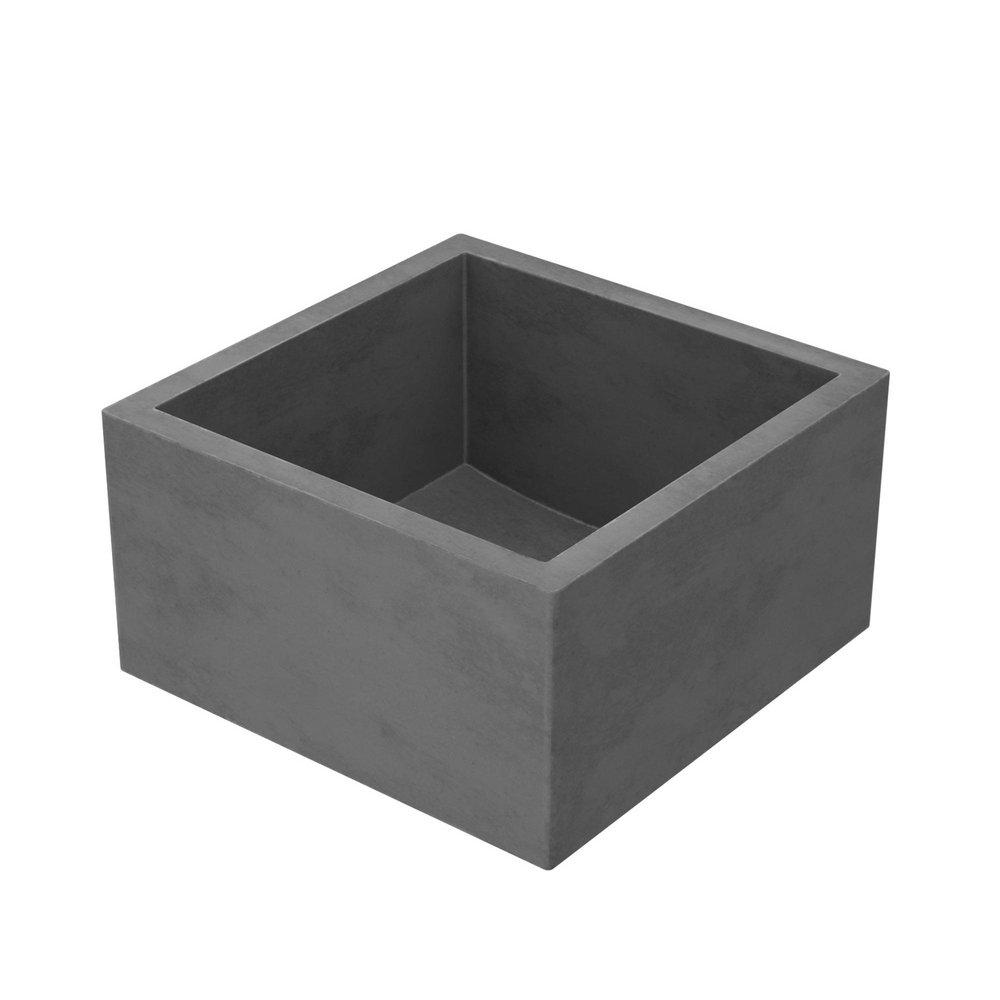 NATIVE TRAILS Native Trails NSB1515-S Ventana 15 x 15 in. Apron Front and Undermount NativeStone® Bar Sink in Slate