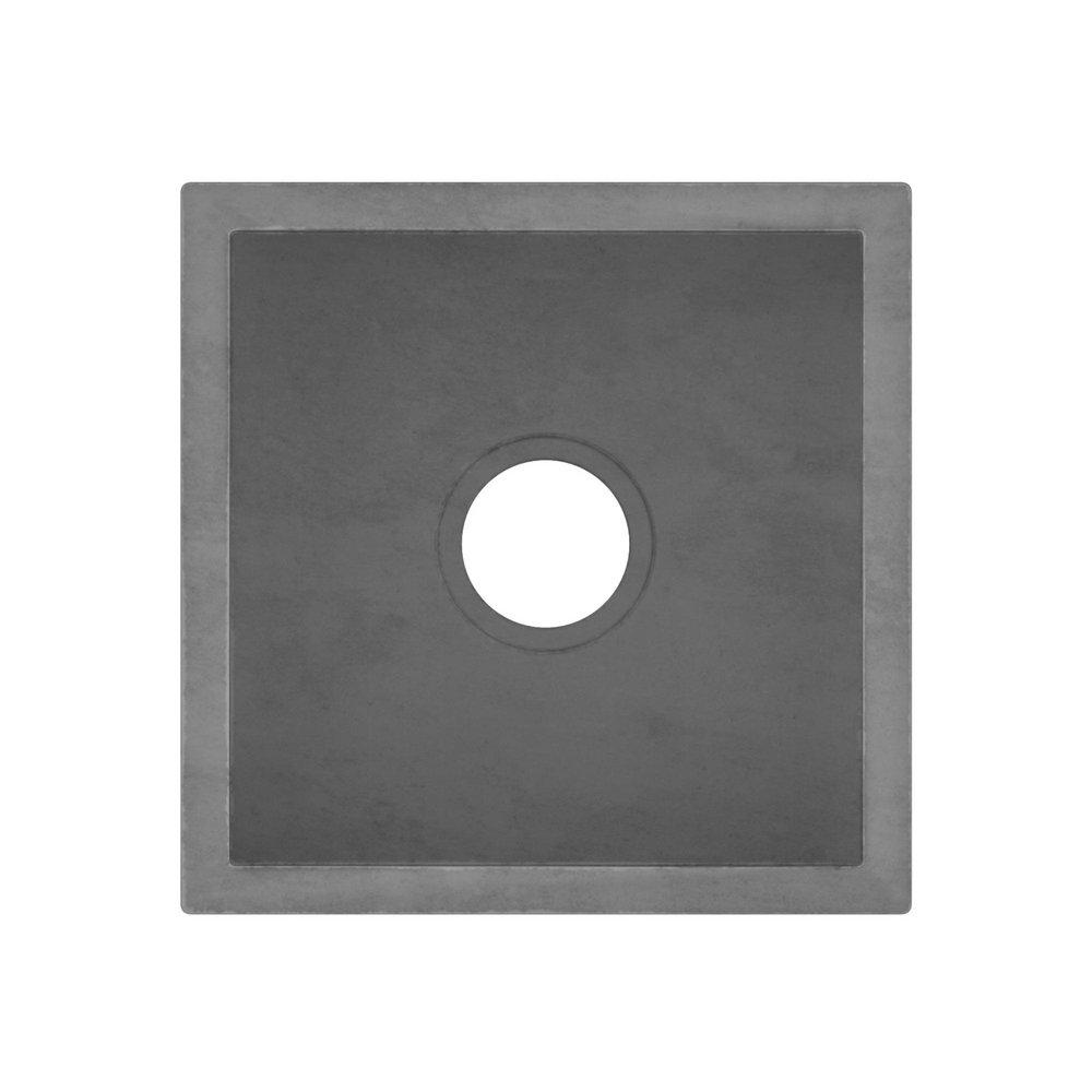 NATIVE TRAILS Native Trails NSB1515-S Ventana 15 x 15 in. Apron Front and Undermount NativeStone® Bar Sink in Slate