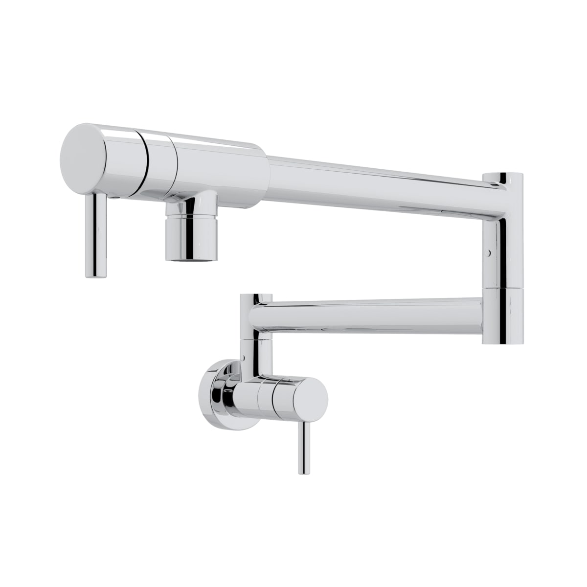 ROHL Rohl QL66L-APC-2 Modern Wall Mount Pot Filler in Polished Chrome