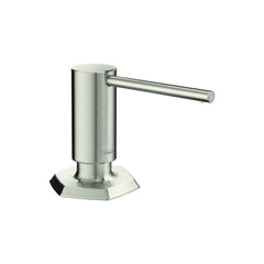 HANSGROHE Hansgrohe 04857800 Locarno 3-3/8 in. 16 oz. Kitchen Soap Dispenser in Steel Optic