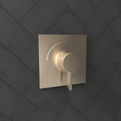 HANSGROHE Hansgrohe 15724141 Ecostat Square Single Handle Pressure Balancing Valve Trim in Brushed Bronze