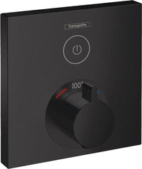 HANSGROHE Hansgrohe 15762671 ShowerSelect Single Handle Thermostatic Valve Trim in Matte Black