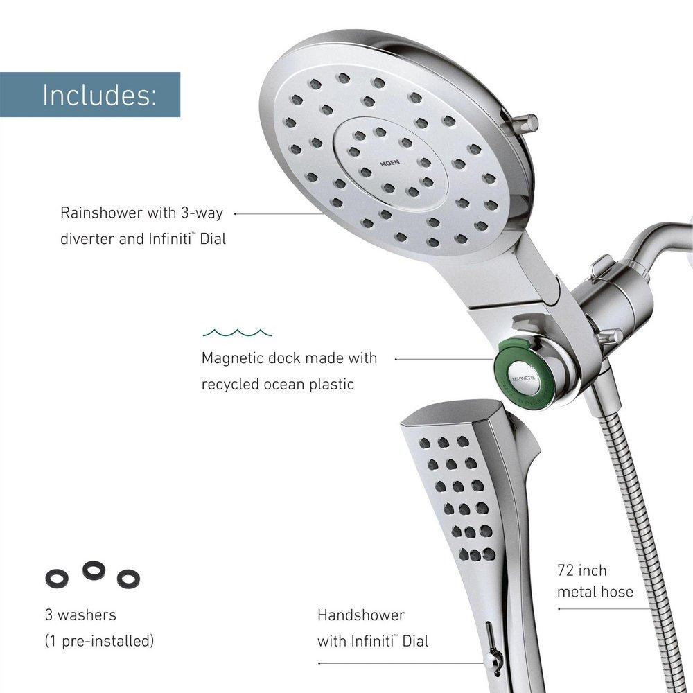 MOEN Moen 220C3EPBL Verso Multi Function Hand Shower in Matte Black