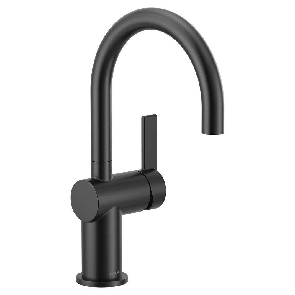 MOEN Moen 5622BL Cia Single Handle Bar Faucet in Matte Black