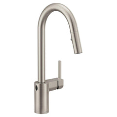 MOEN Moen 7565EWSRS Align Single Handle Pull Down Touchless Kitchen Faucet in Spot Resist Stainless