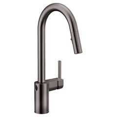 MOEN Moen 7565EWBLS Align Single Handle Pull Down Touchless Kitchen Faucet in Black Stainless