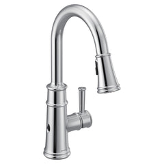 MOEN Moen 7260EWC Belfield Touchless 1-Handle Pull-Down Sprayer Kitchen Faucet with MotionSense Wave and Power Clean in Chrome