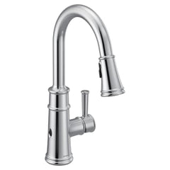 MOEN Moen 7260EWC Belfield Touchless 1-Handle Pull-Down Sprayer Kitchen Faucet with MotionSense Wave and Power Clean in Chrome