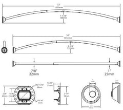 MOEN Moen CSR2160OWB 72 in. Adjustable Curved Shower Rod in Old World Bronze