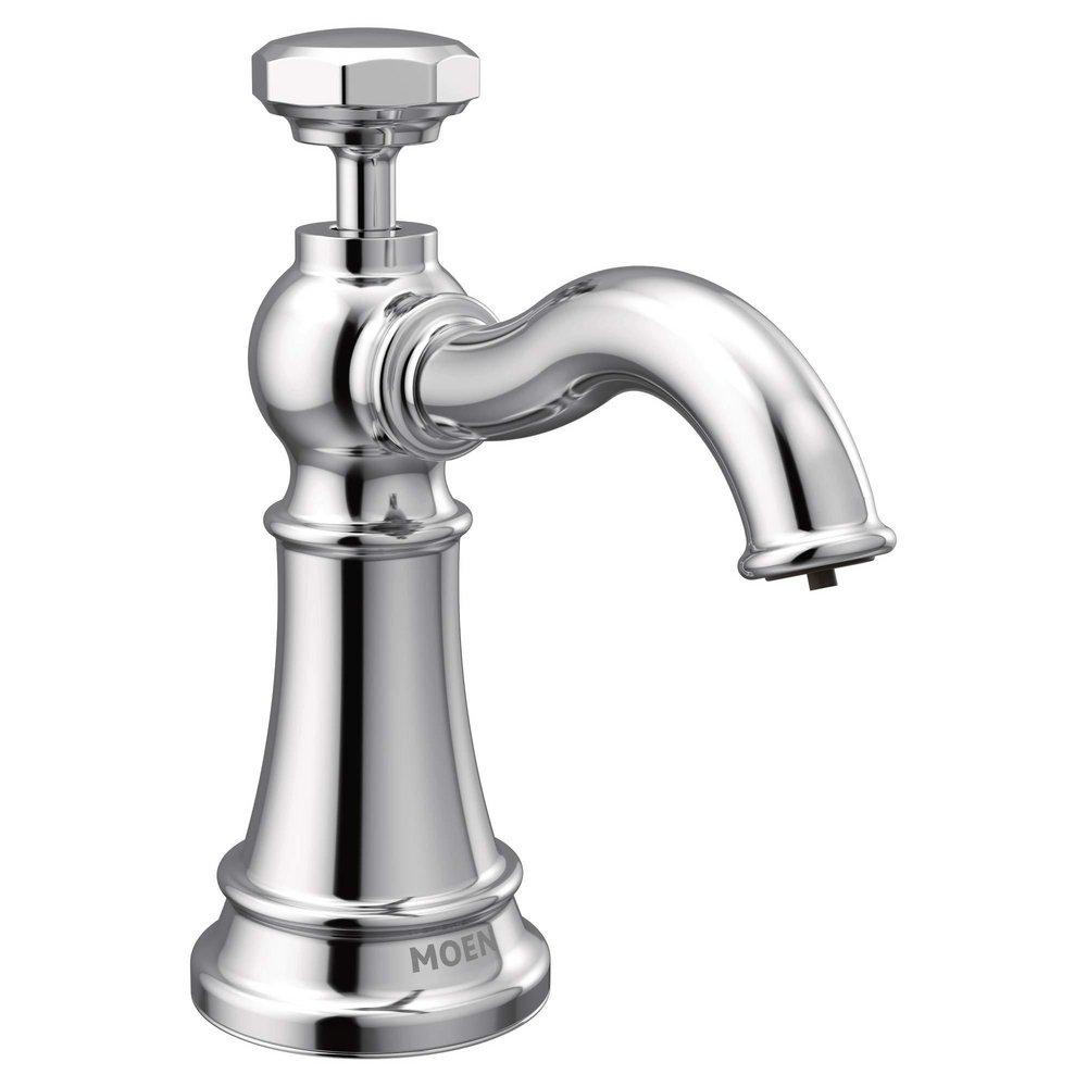 MOEN Moen S3955C 18 oz. Deck Mount Metal Soap Dispenser in Chrome