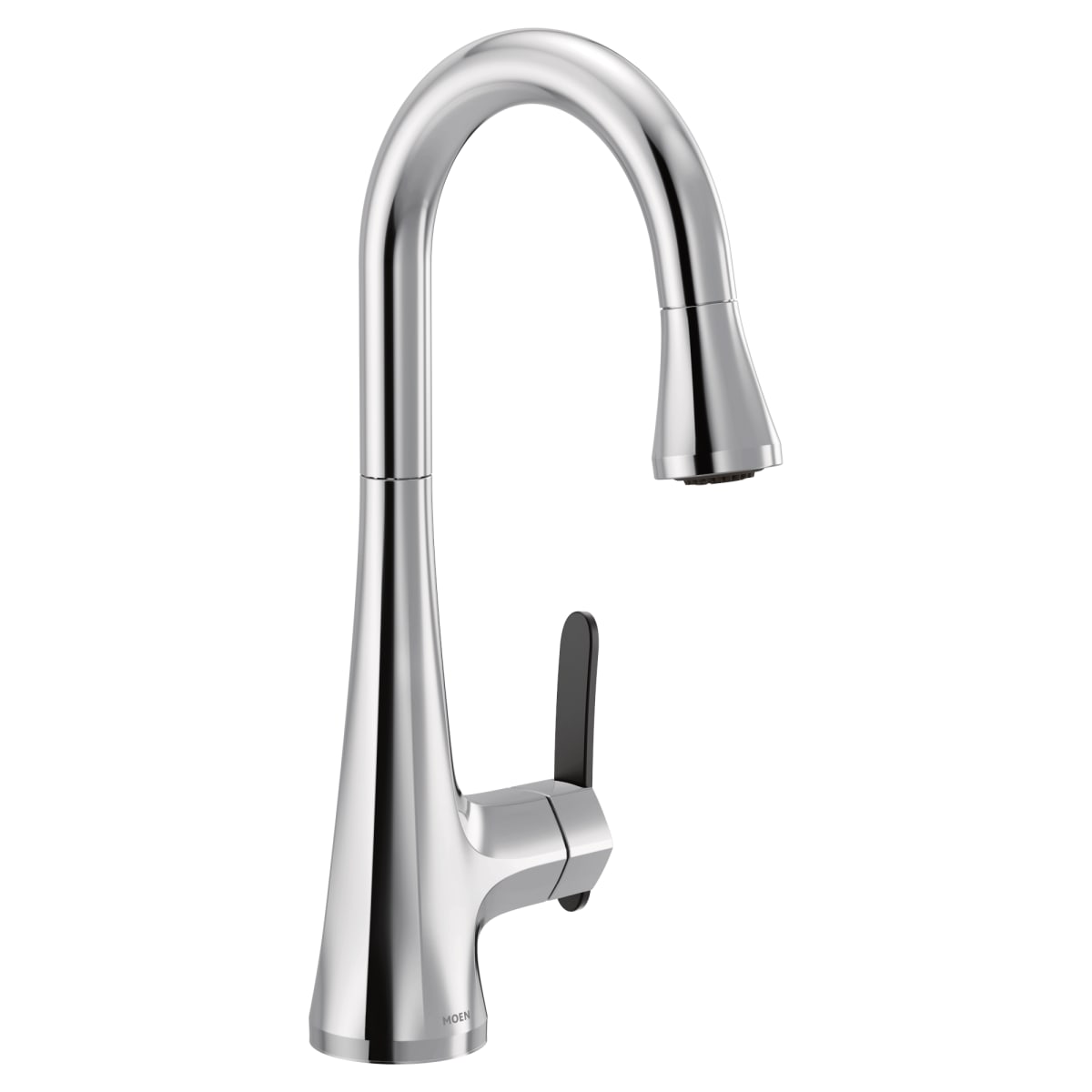 MOEN Moen S6235 Etch Single Handle Pull Down Bar Faucet in Chrome