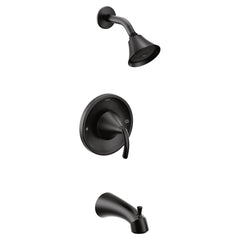 MOEN Moen T2743EPBL Glyde One Handle Single Function Bathtub & Shower Faucet in Matte Black (Trim Only)