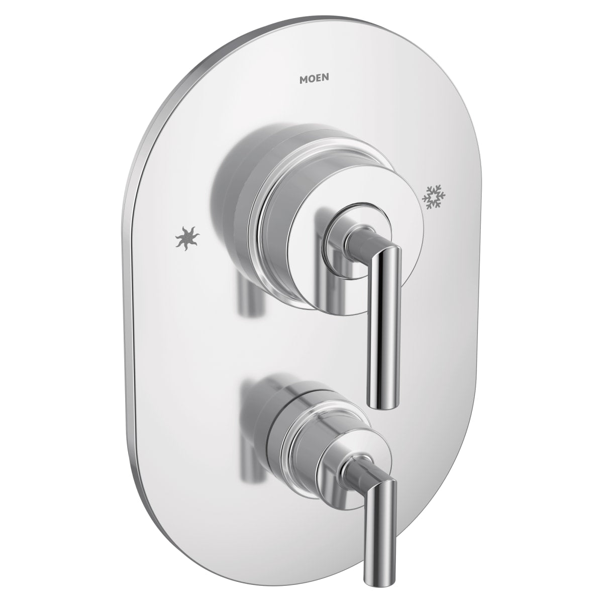 MOEN Moen TS22000 Arris Two Handle Pressure Balancing Valve Trim in Polished Chrome