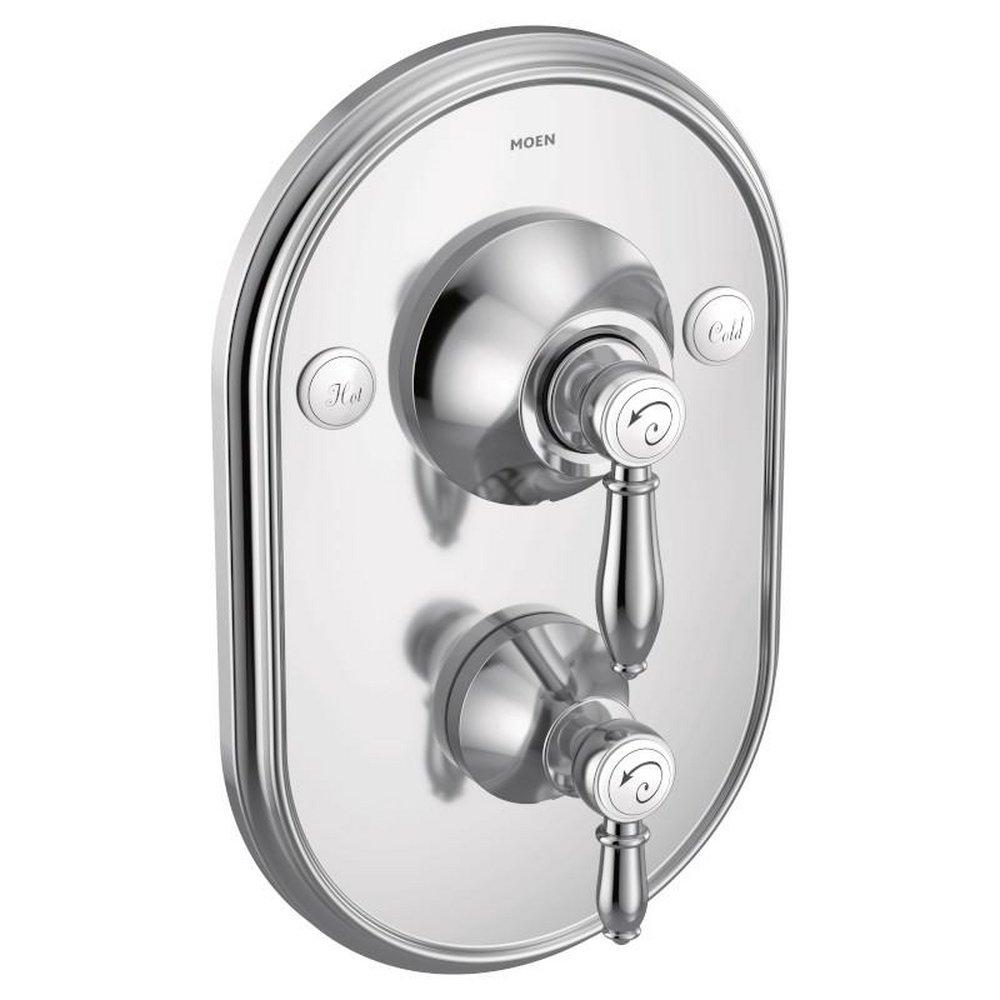 MOEN Moen TS32100 Weymouth Two Handle Pressure Balancing Valve Trim in Polished Chrome