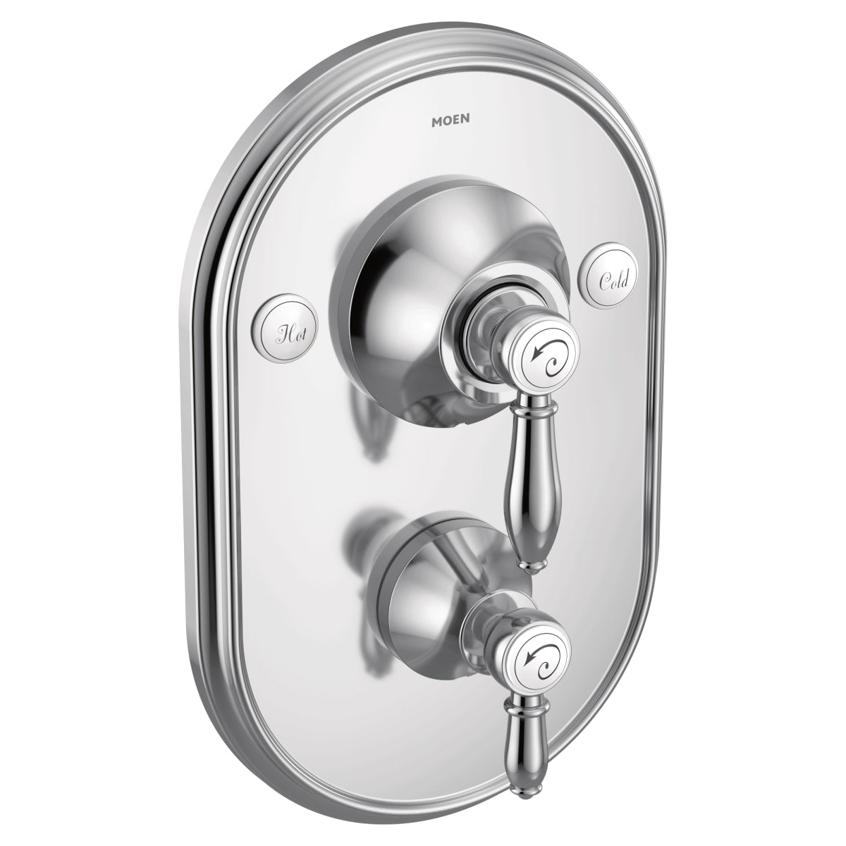 MOEN Moen TS32100 Weymouth Two Handle Pressure Balancing Valve Trim in Polished Chrome