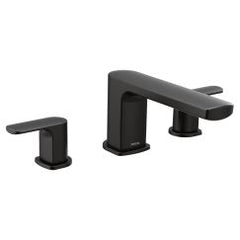MOEN Moen T935BL Rizon Two Handle Roman Tub Faucet in Matte Black