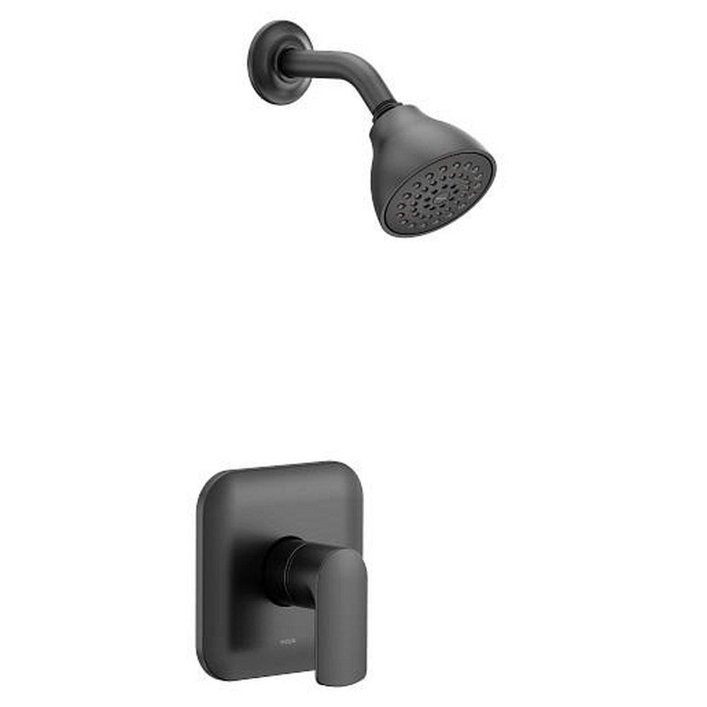 MOEN Moen UT2812EPBL Rizon One Handle Single Function Shower Faucet in Matte Black (Trim Only)