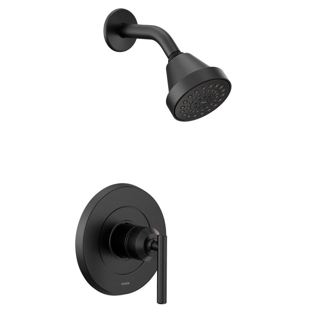 MOEN Moen UT2902EPBL Gibson One Handle Single Function Shower Faucet in Matte Black (Trim Only)