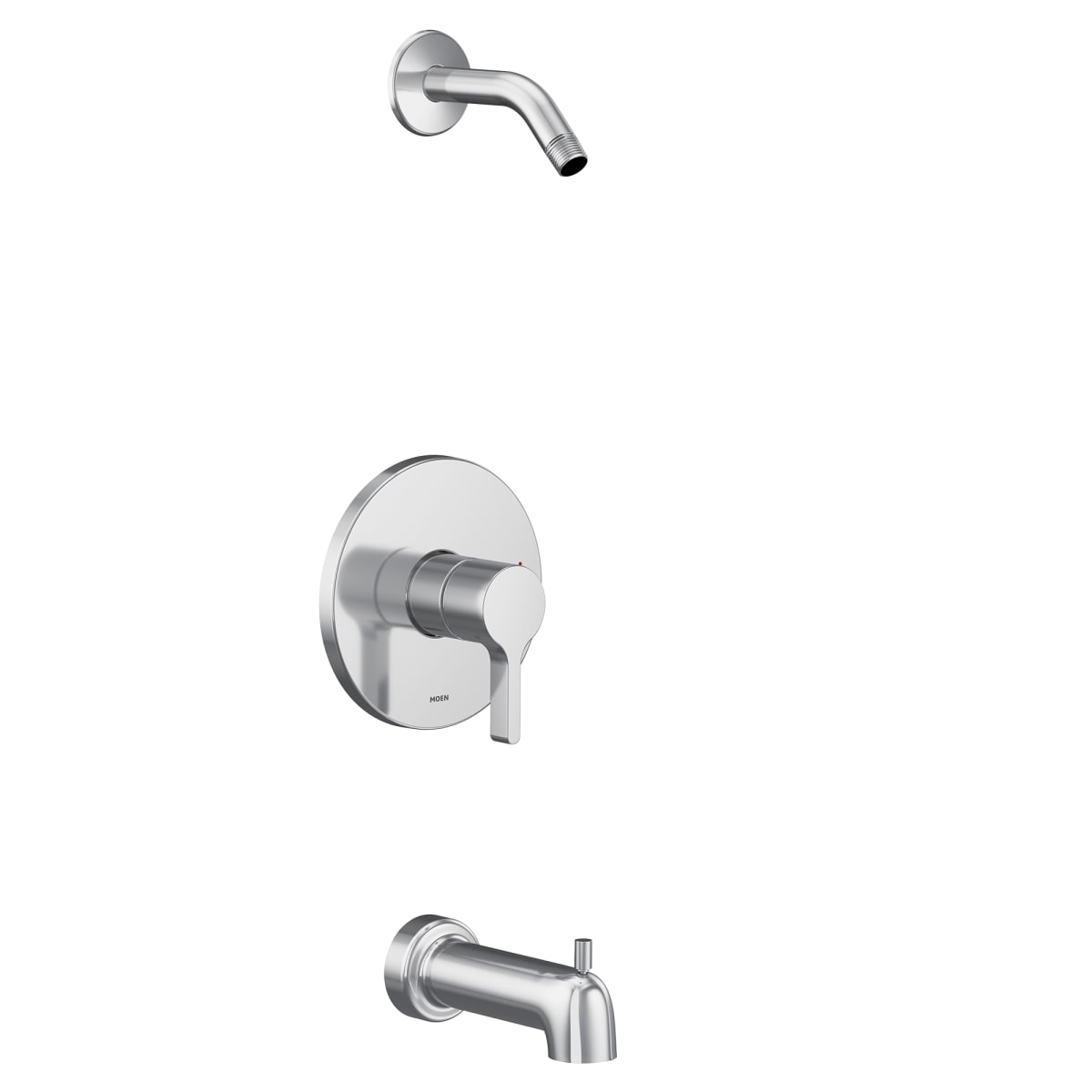 MOEN Moen UT2663NH Vichy M-CORE 2-Series 1-Handle Tub and Shower Trim Kit in Chrome