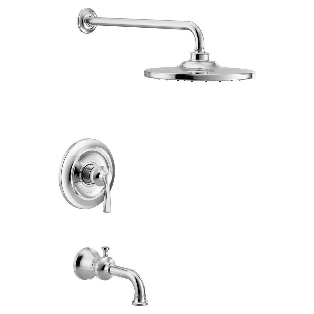 MOEN Moen UTS344303 One Handle Single Function Bathtub & Shower Faucet in Chrome (Trim Only)